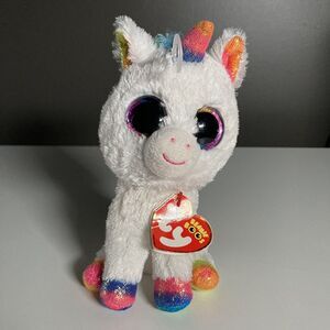 Ty Beanie Baby Boos • Pixy • Unicorn • 7" NEW Plush Stuffed Animal